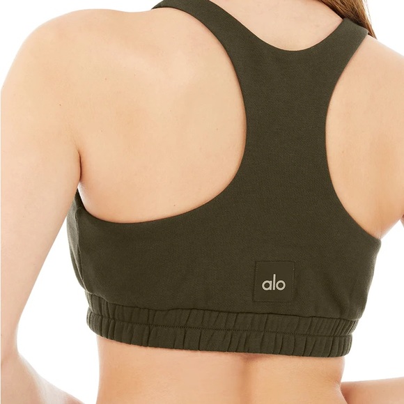 Alo Scoop Neck Sweatshirt Bra - Picture 3 of 5